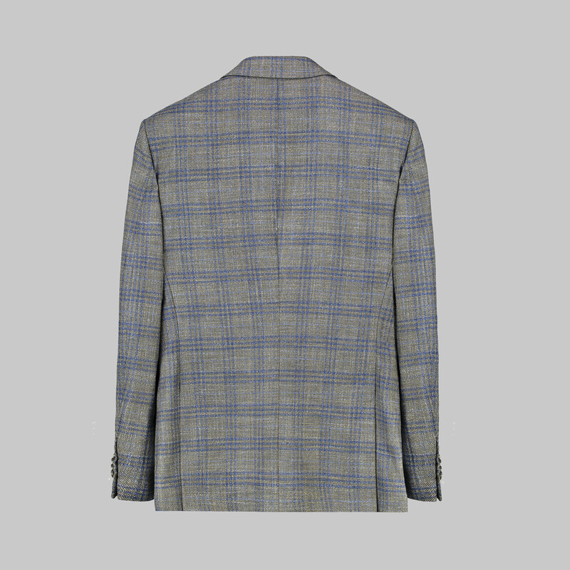 Amara Slim Fit Kareli Kahverengi Ceket - INTERVIEW