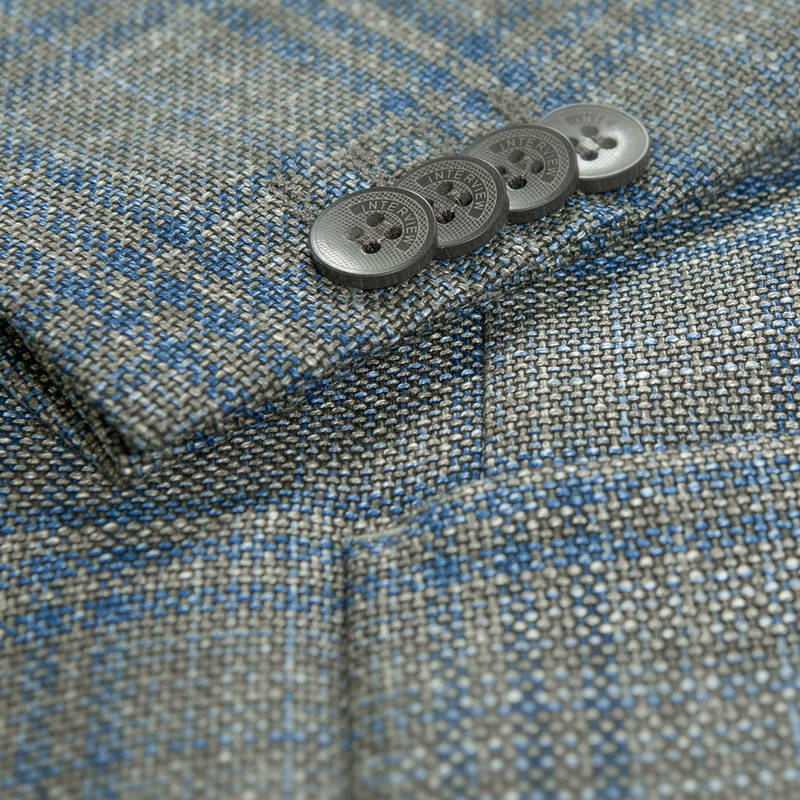 Amara Slim Fit Kareli Kahverengi Ceket - 4