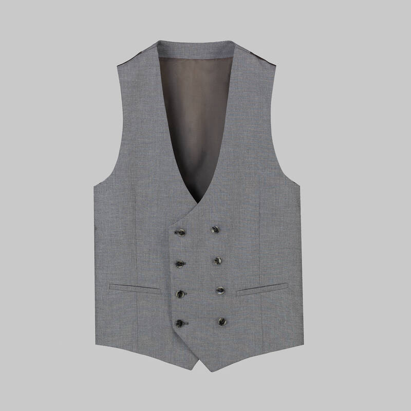 Amara Nasa Resta Slim Fit Kahverengi Yelekli Takım Elbise - 5