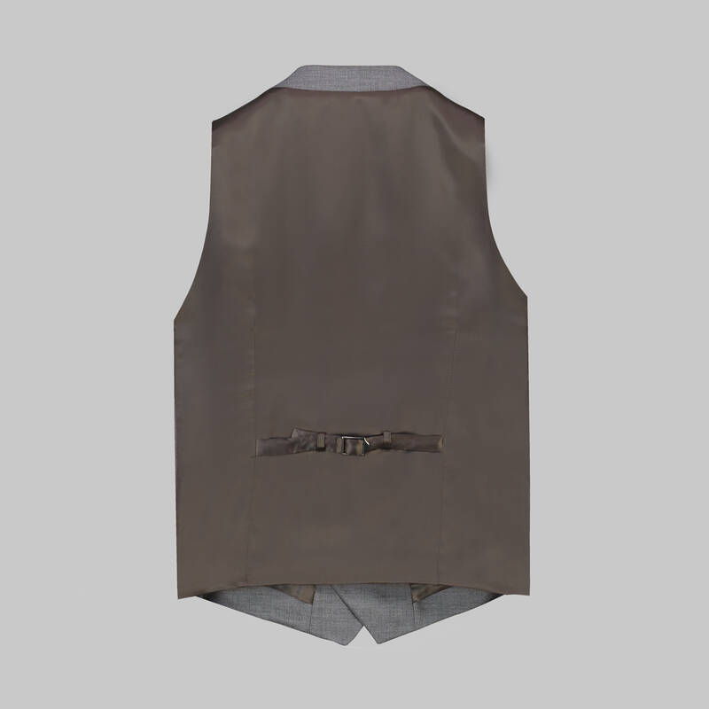 Amara Nasa Resta Slim Fit Kahverengi Yelekli Takım Elbise - 6
