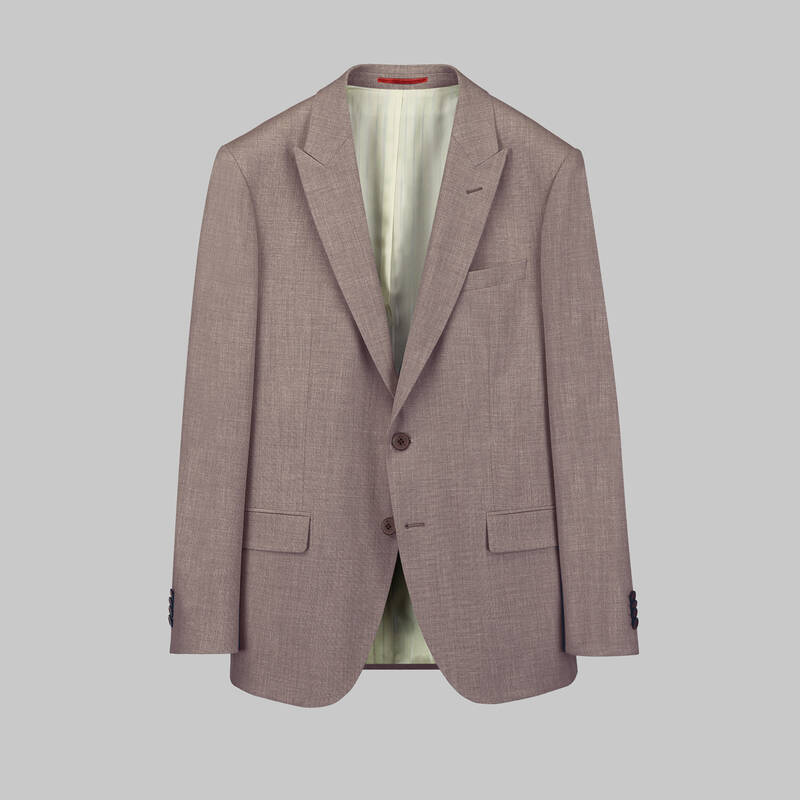 Amara Nasa Resta Slim Fit Mürdüm Yelekli Takım Elbise - 1