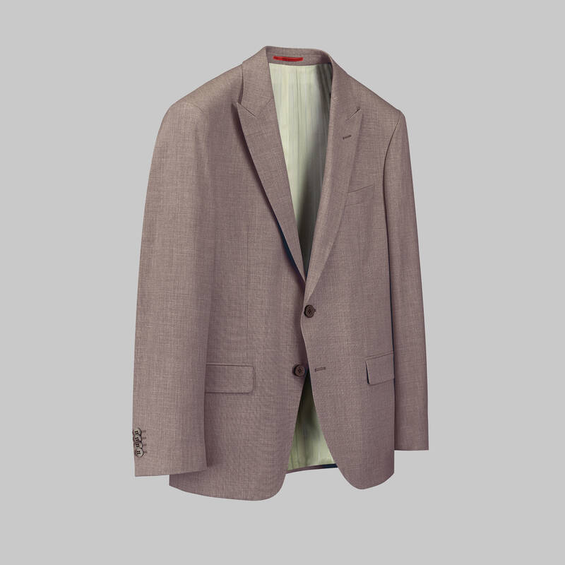 Amara Nasa Resta Slim Fit Mürdüm Yelekli Takım Elbise - 2