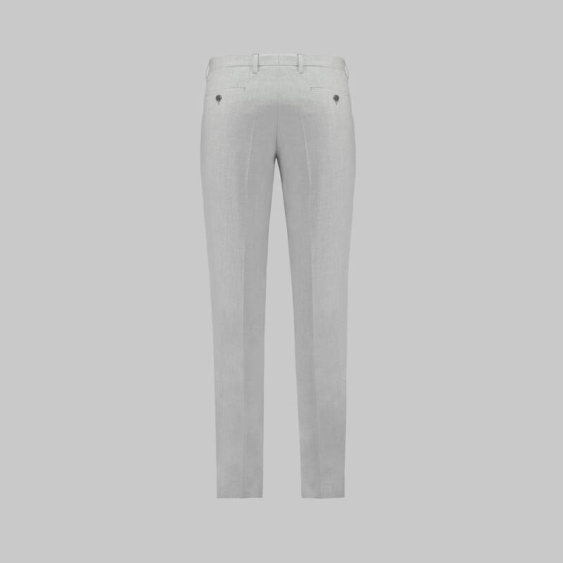 Amara Nasa Resta Slim Fit Açık Gri Yelekli Takım Elbise - 7