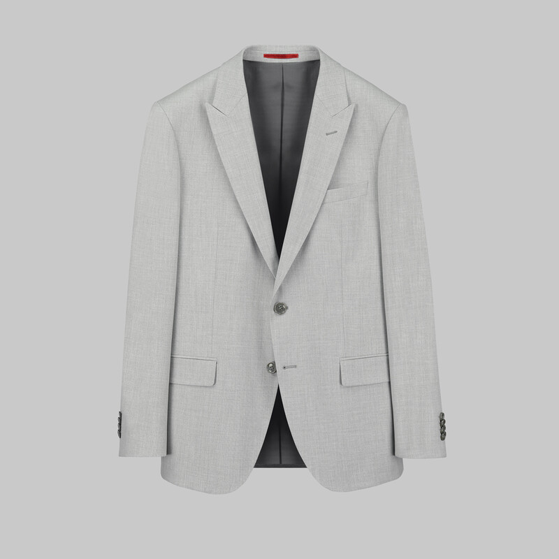 Amara Nasa Resta Slim Fit Açık Gri Yelekli Takım Elbise 