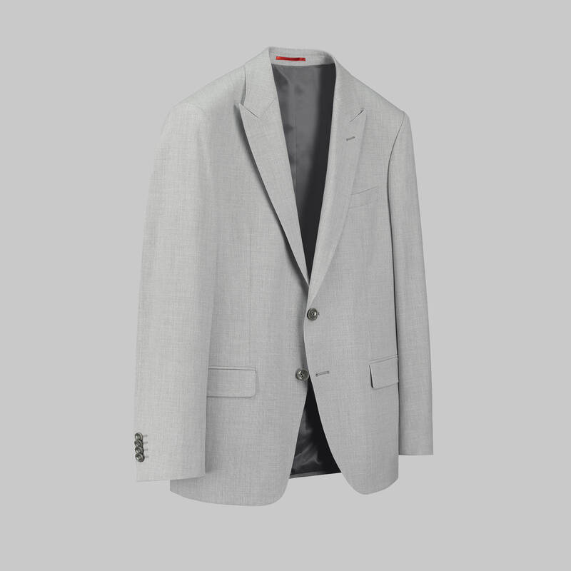 Amara Nasa Resta Slim Fit Açık Gri Yelekli Takım Elbise - 2