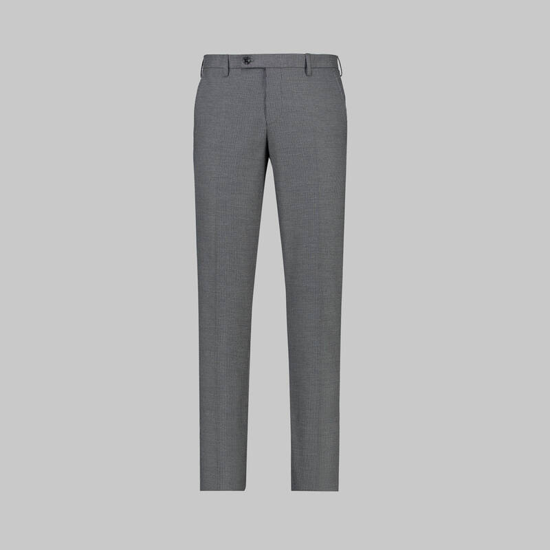 Amara Nasa Resta Slim Fit Yelekli Çizgili Gri Takım - 6