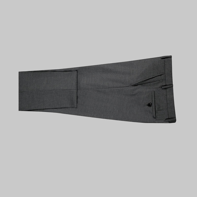 Amara Nasa Resta Slim Fit Yelekli Çizgili Siyah Takım - 8