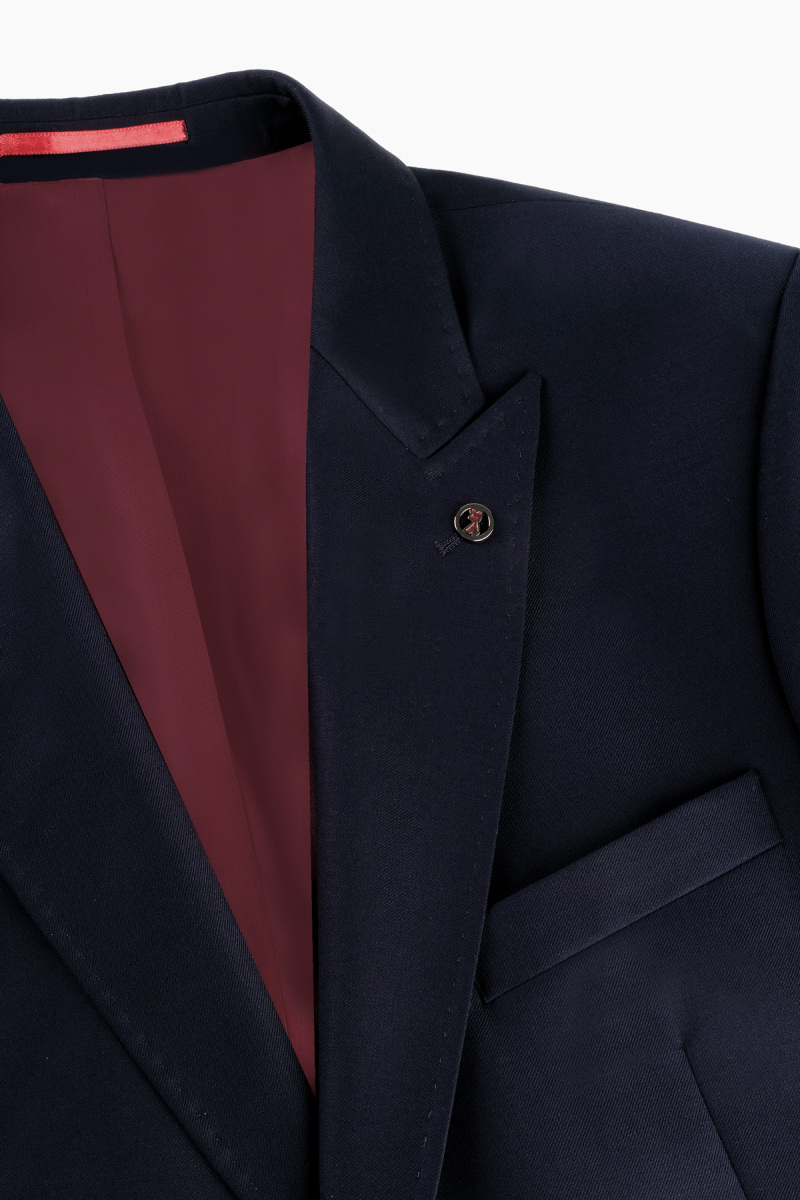 Amara Resta Relax Fit Lacivert Takım Elbise - 8