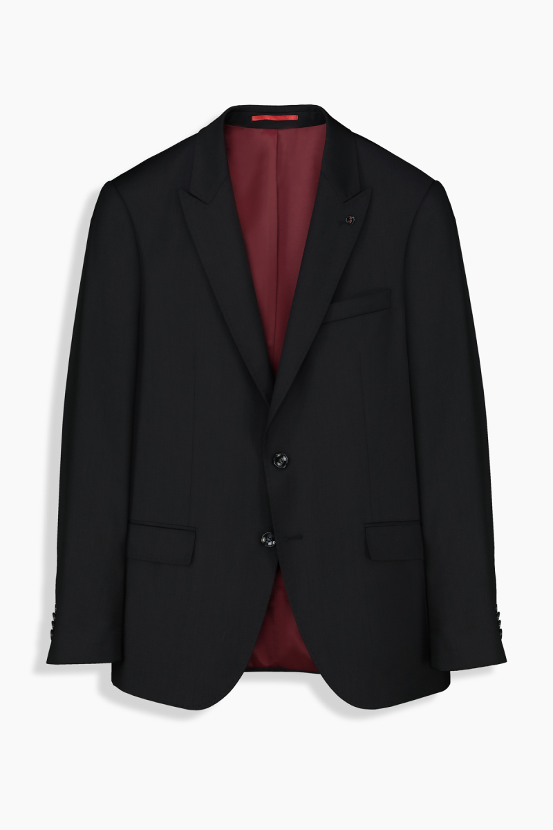 Amara Resta Relax Fit Siyah Yün Takım Elbise - 2