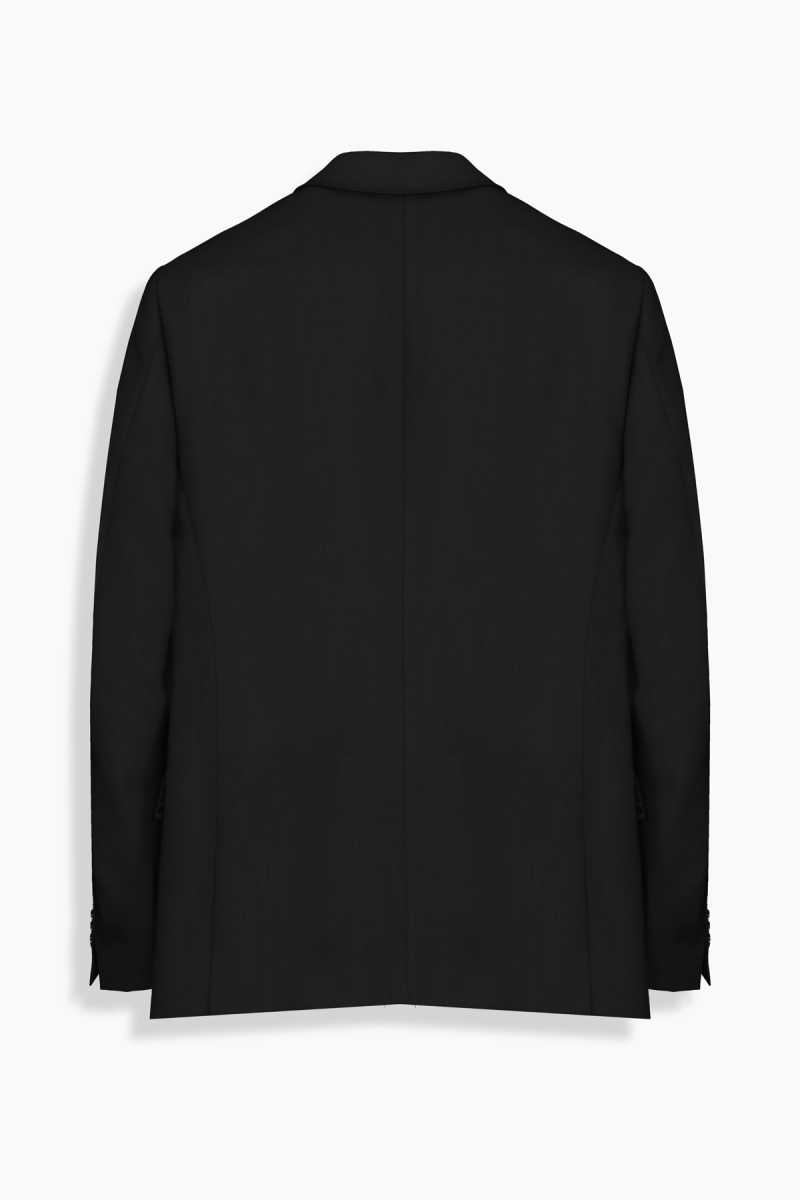 Amara Resta Relax Fit Siyah Yün Takım Elbise - 3