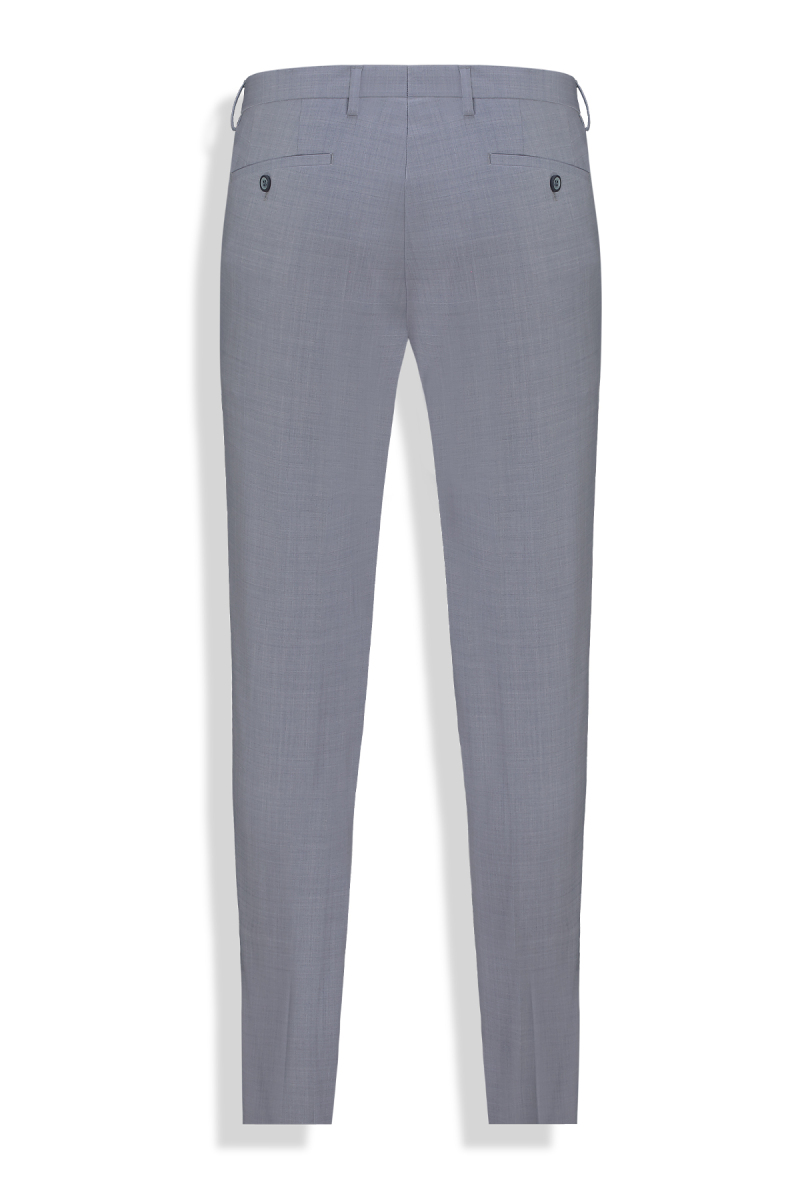 Amara Resta Slim Fit Gri Melanj Takım Elbise - 4