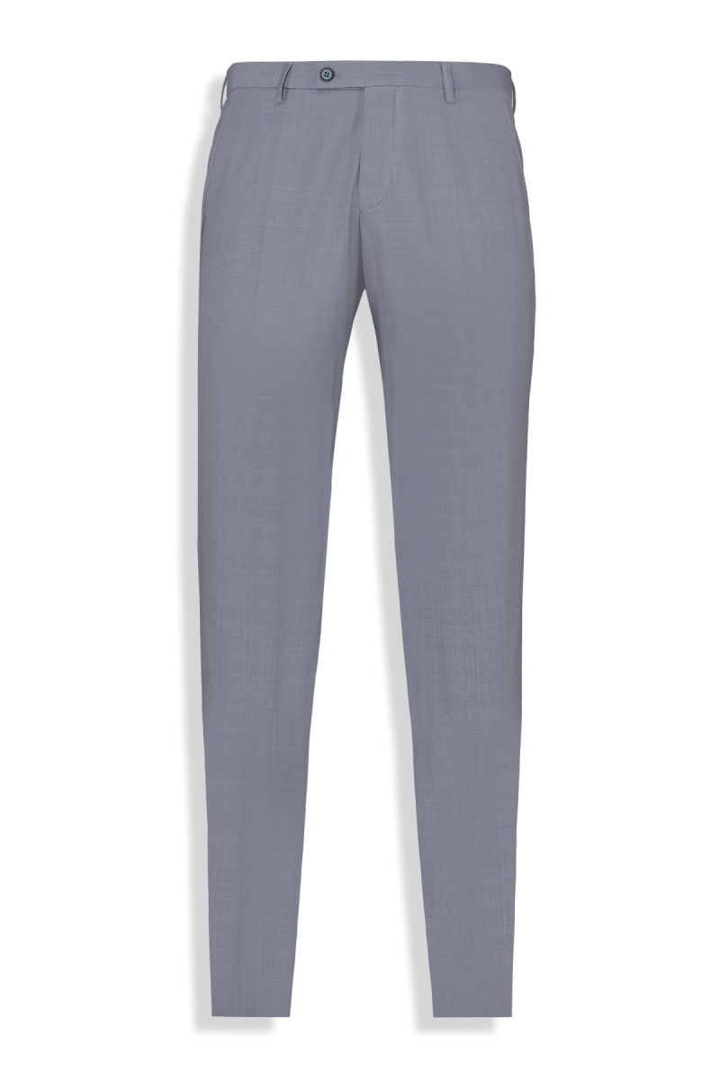 Amara Resta Slim Fit Gri Melanj Takım Elbise - 5