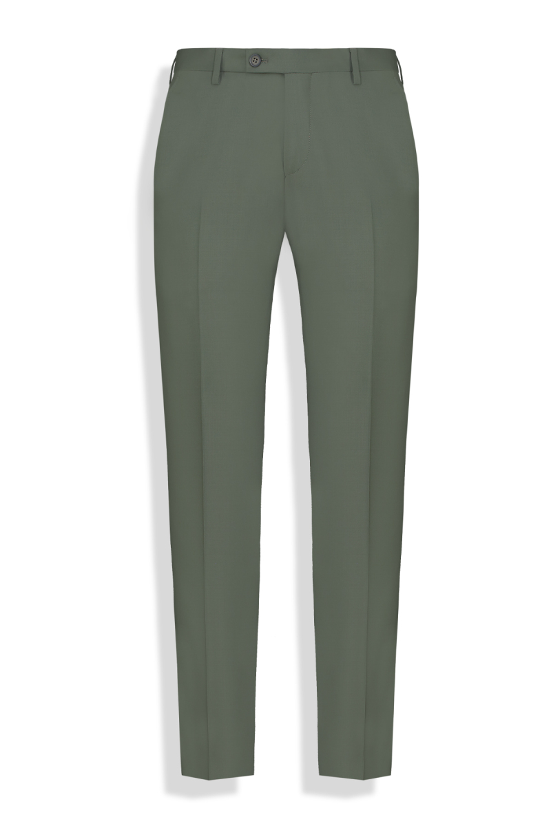 Amara Resta Slim Fit Haki Takım Elbise - 4