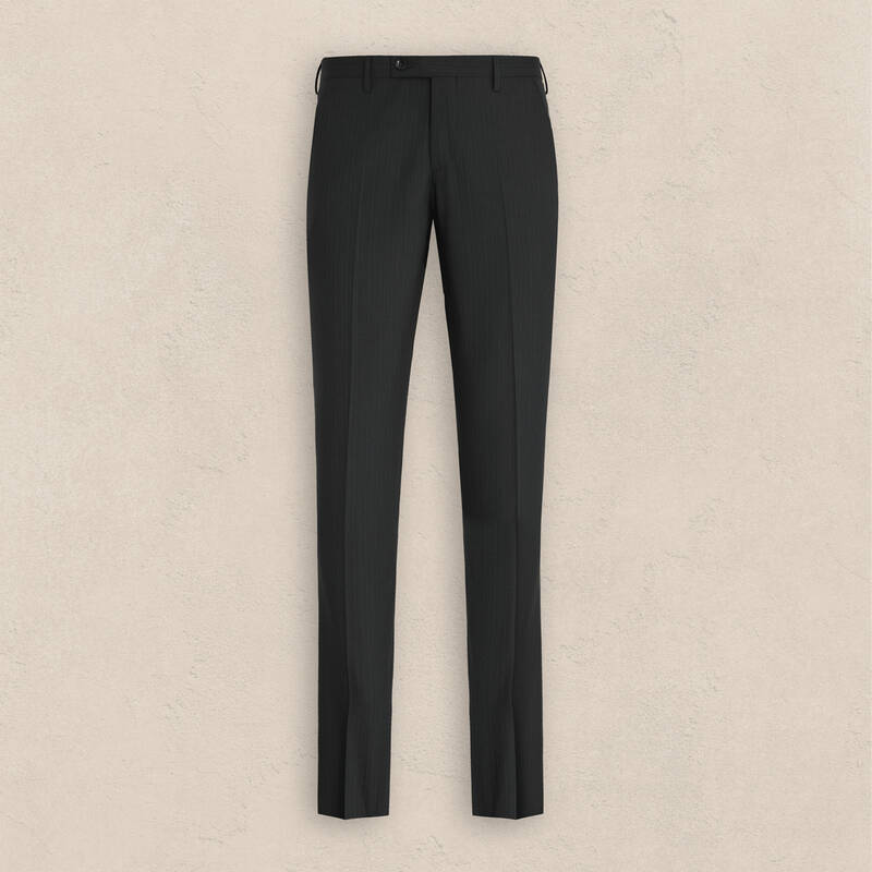 Amara Resta Slim Fit Çizgili Antrasit Erkek Takım Elbise - 4