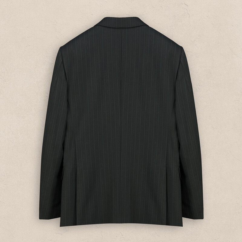 Amara Resta Slim Fit Çizgili Antrasit Erkek Takım Elbise - INTERVIEW