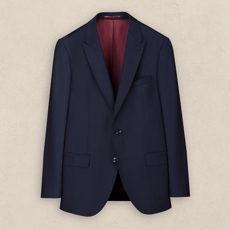 Amara Resta Slim Fit Koyu Mavi Takım Elbise - INTERVIEW