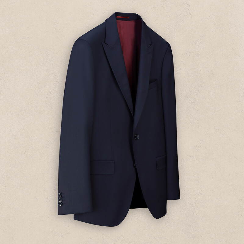 Amara Resta Slim Fit Koyu Mavi Takım Elbise - INTERVIEW