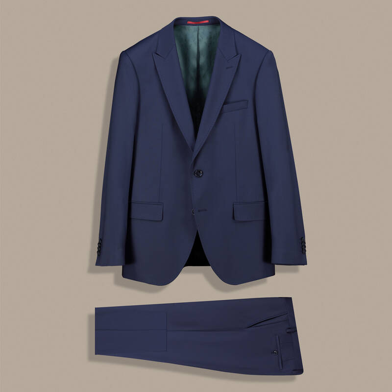 Amara Resta Slim Fit Açık Lacivert Takım Elbise - 1