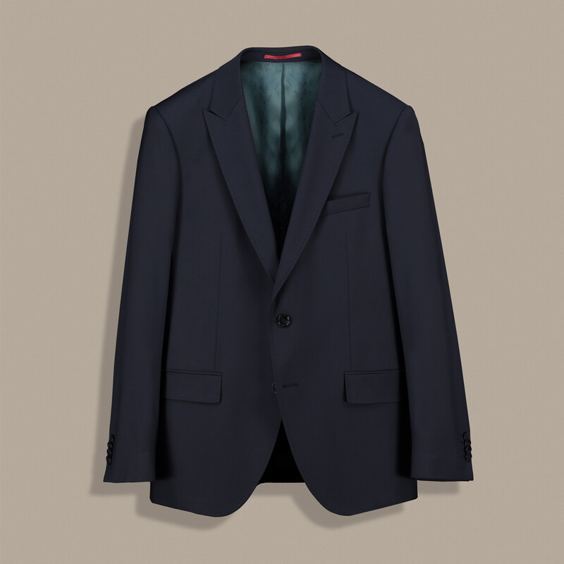 Amara Resta Slim Fit Koyu Lacivert Takım Elbise - INTERVIEW