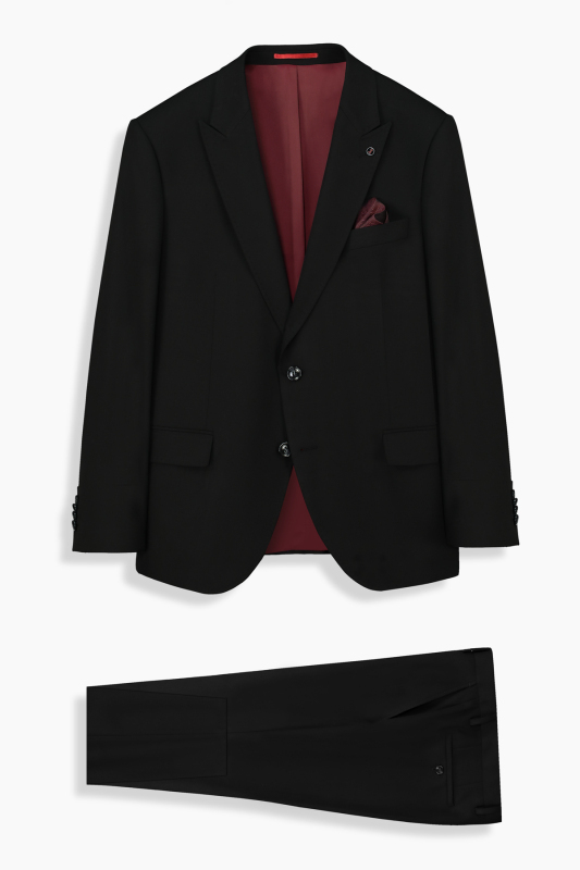 Amara Resta Relax Fit Yelekli Siyah Takım - INTERVIEW