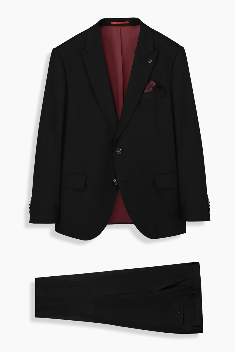 Amara Resta Relax Fit Yelekli Siyah Takım - 1