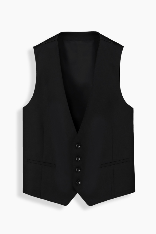 Amara Resta Relax Fit Yelekli Siyah Takım - INTERVIEW