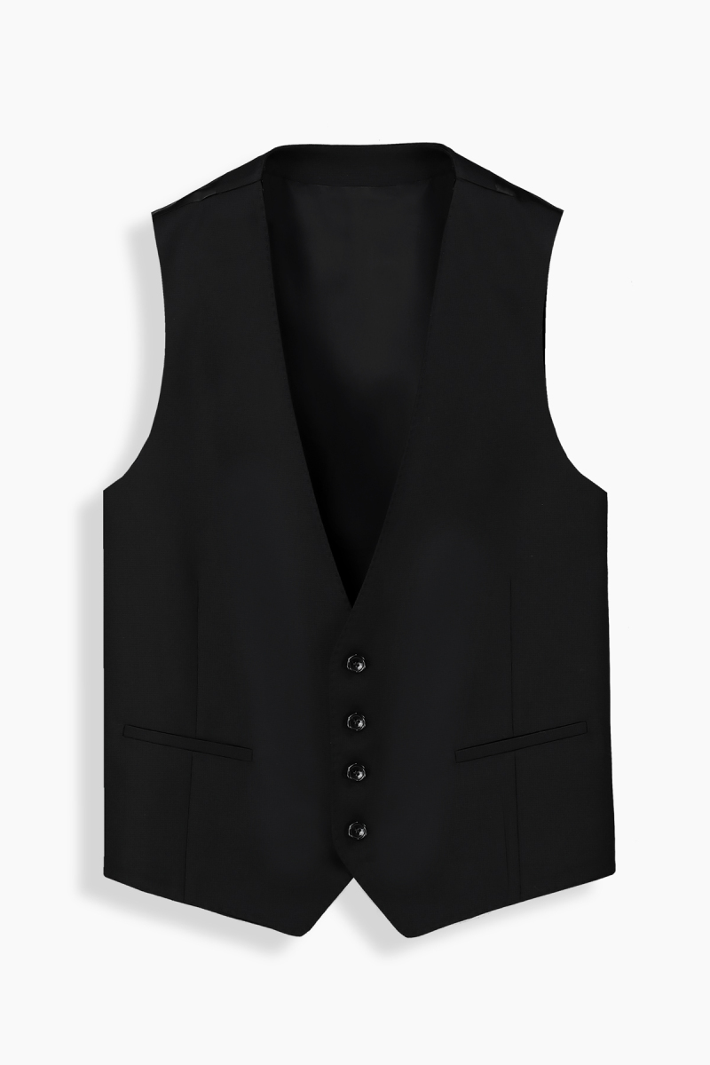 Amara Resta Relax Fit Yelekli Siyah Takım - 4