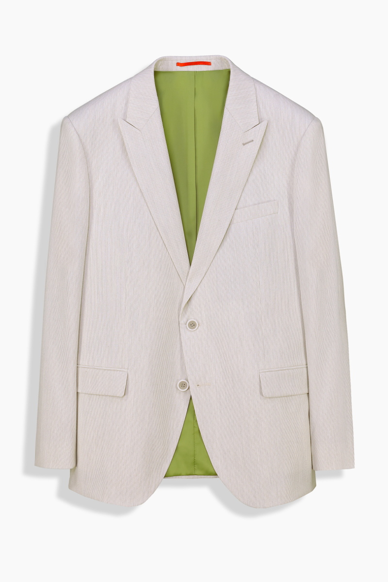 Amara Siduri Slim Fit Taş Rengi Takım Elbise - 2