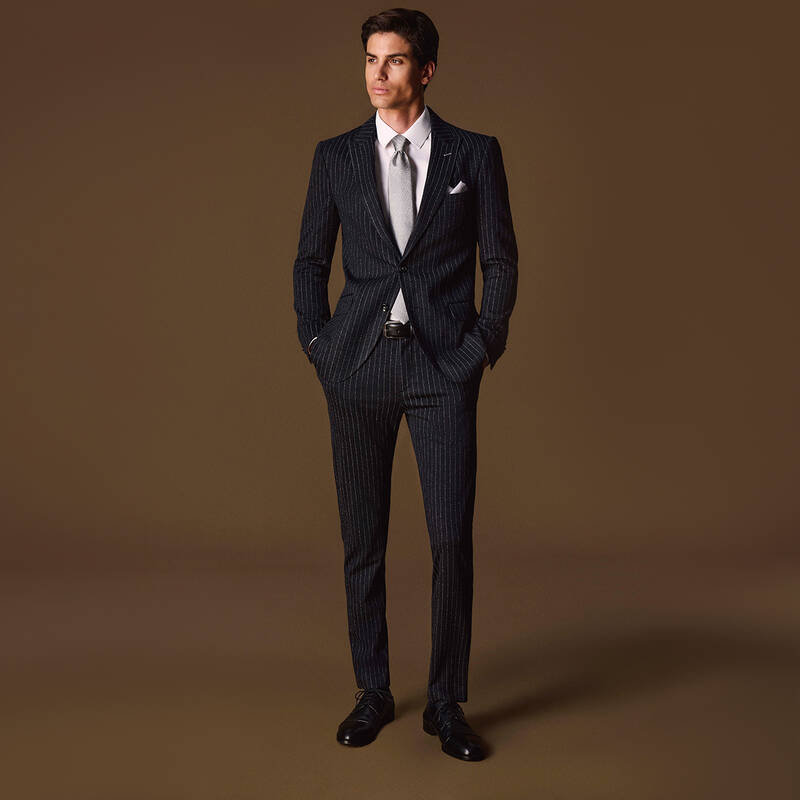 Amara Siduri Slim Fit Siyah Takım Elbise - 1