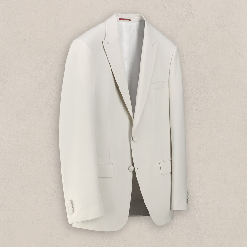 Amara Yelek Papyon Takım Ekru Slim Fit Smokin - INTERVIEW