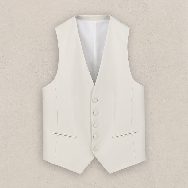 Amara Yelek Papyon Takım Ekru Slim Fit Smokin - INTERVIEW