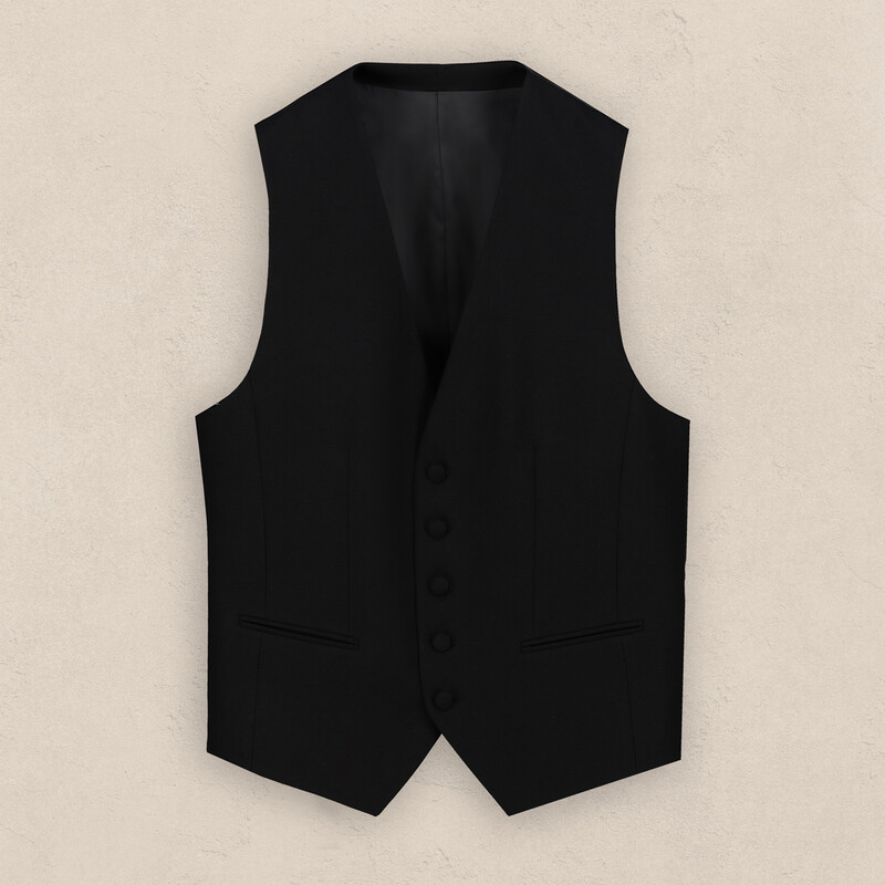 Amara Yelek Papyon Takım Slim Fit Siyah Smokin - INTERVIEW