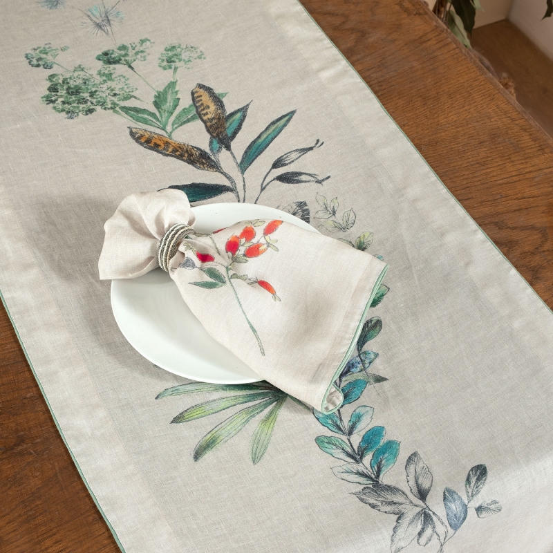 Amore Keten 50x50 2 li Peçete Bej - SAREV ELITE