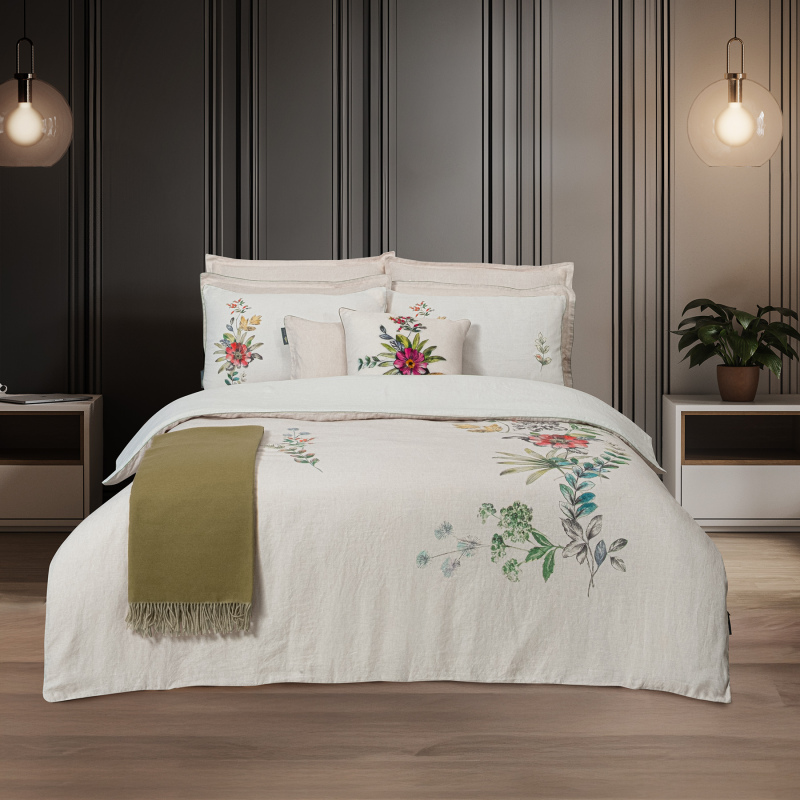 Amore Keten Nevresim Takımı King Size 