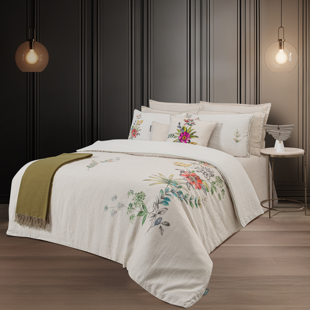 Amore Keten Nevresim Takımı King Size - 2
