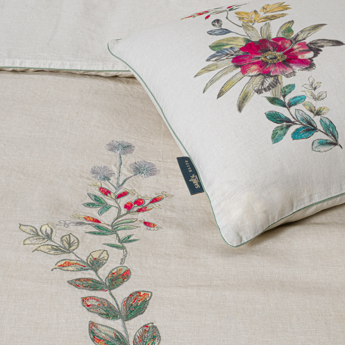 Amore Keten Nevresim Takımı King Size - 5