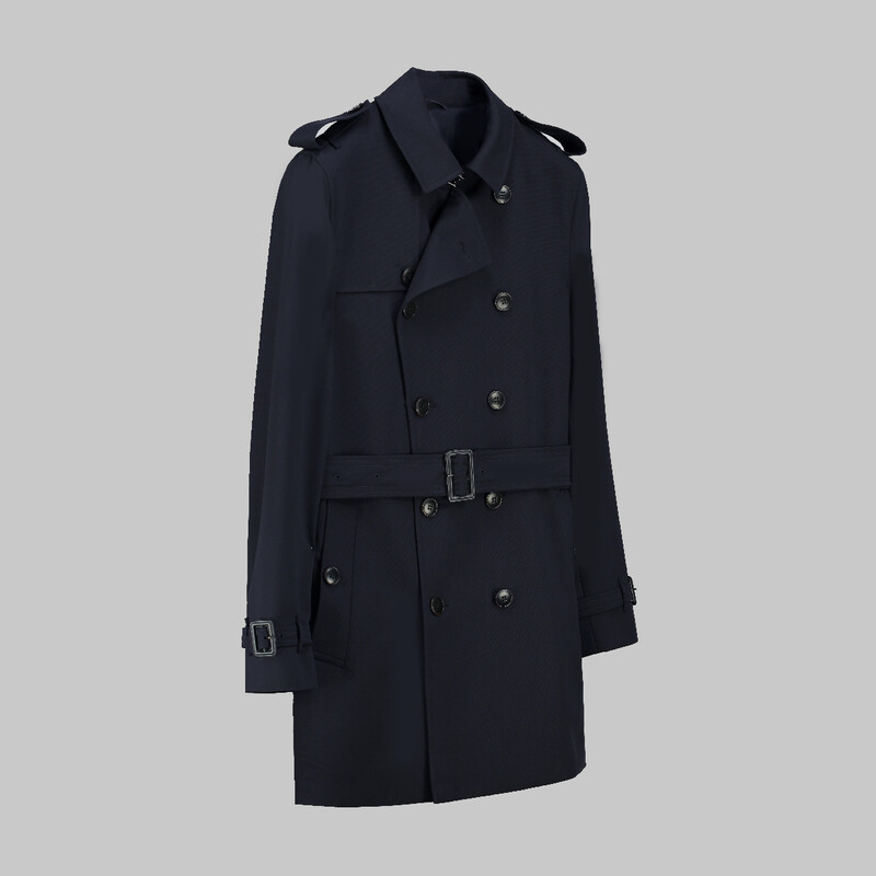 Amsterdam Lacivert Trençkot - SARAR