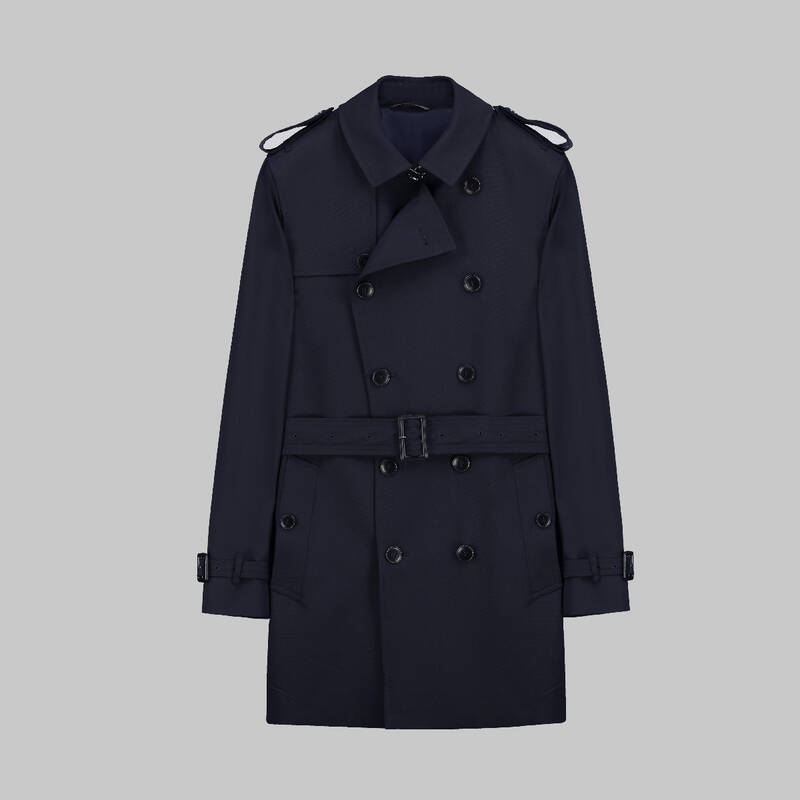 Amsterdam Lacivert Trençkot - 1