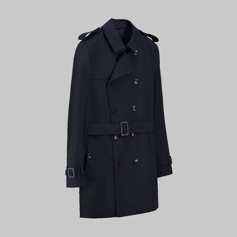 Amsterdam Lacivert Trençkot - 2