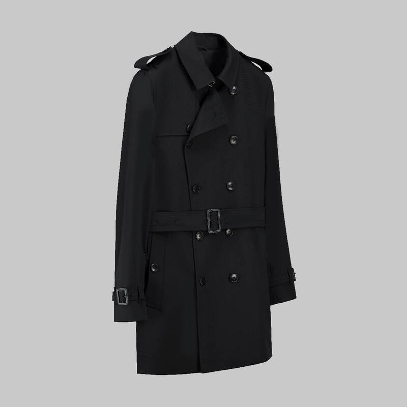 Amsterdam Siyah Trençkot - 2