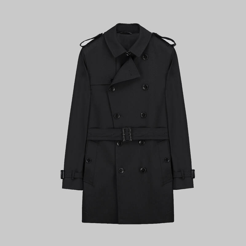 Amsterdam Siyah Trençkot - 1