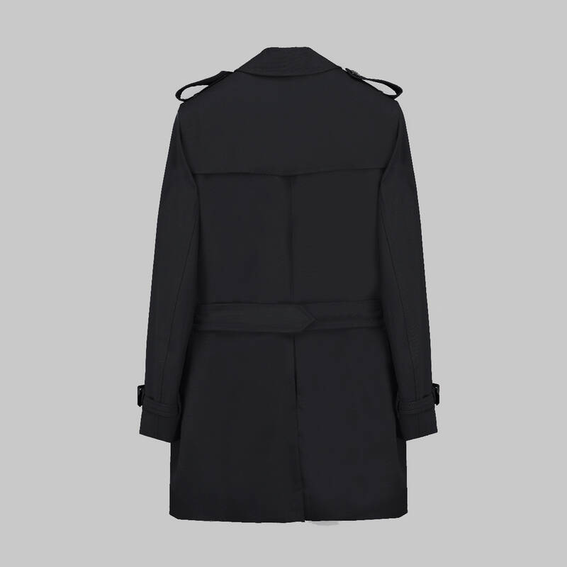 Amsterdam Siyah Trençkot - 3