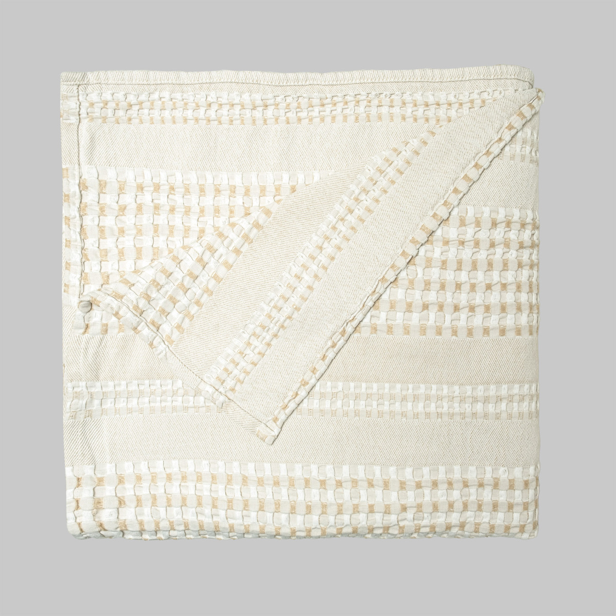 Anthos Yatak Örtüsü Çift Kişilik Bej - 4