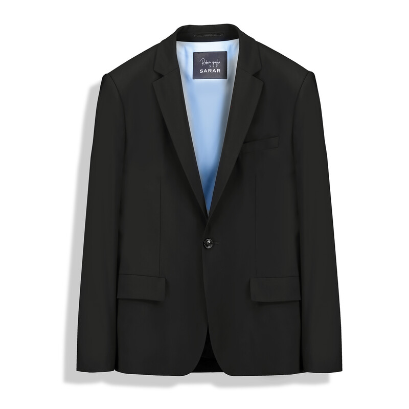 Apollo Ekstra Slim Tasarım Siyah Ceket - SARAR