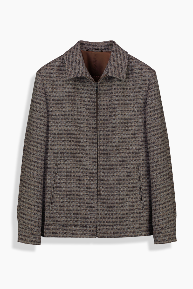 Arta Ekose Desenli Kahverengi Mont - 3