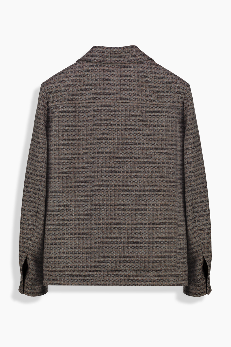 Arta Ekose Desenli Kahverengi Mont - 4