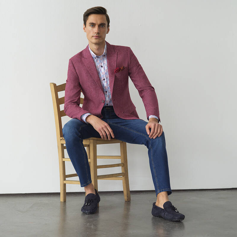 Artemis Ekstra Slim Fit Gül Kurusu Ceket - 1