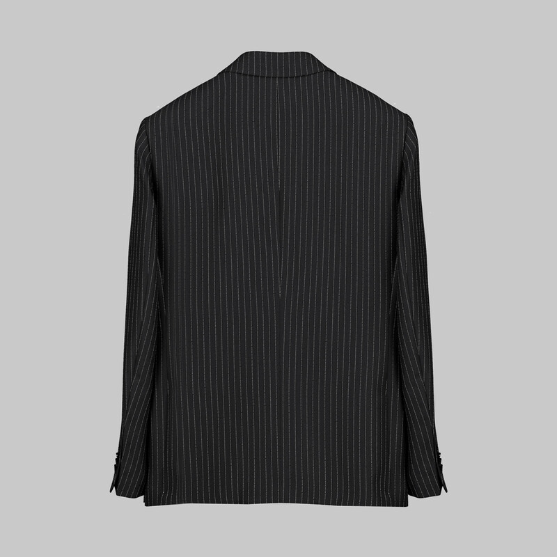 Artemis Resta Ekstra Slim Çizgili Siyah Takım Elbise - INTERVIEW