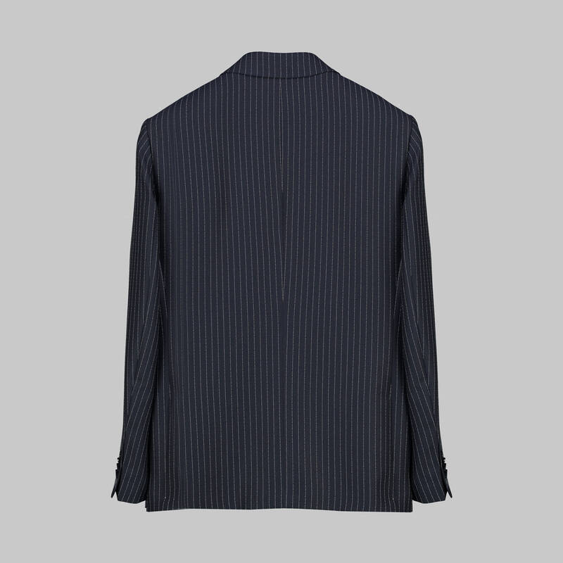 Artemis Resta Ekstra Slim Çizgili Lacivert Takım Elbise - 3