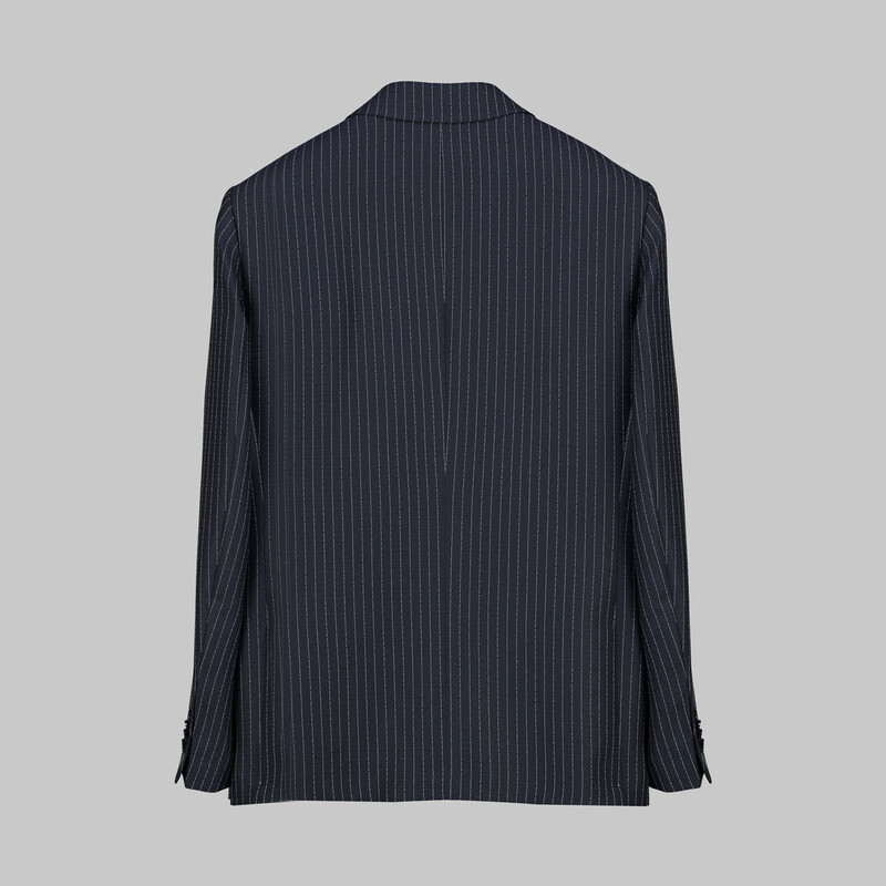 Artemis Resta Ekstra Slim Çizgili Lacivert Takım Elbise - INTERVIEW